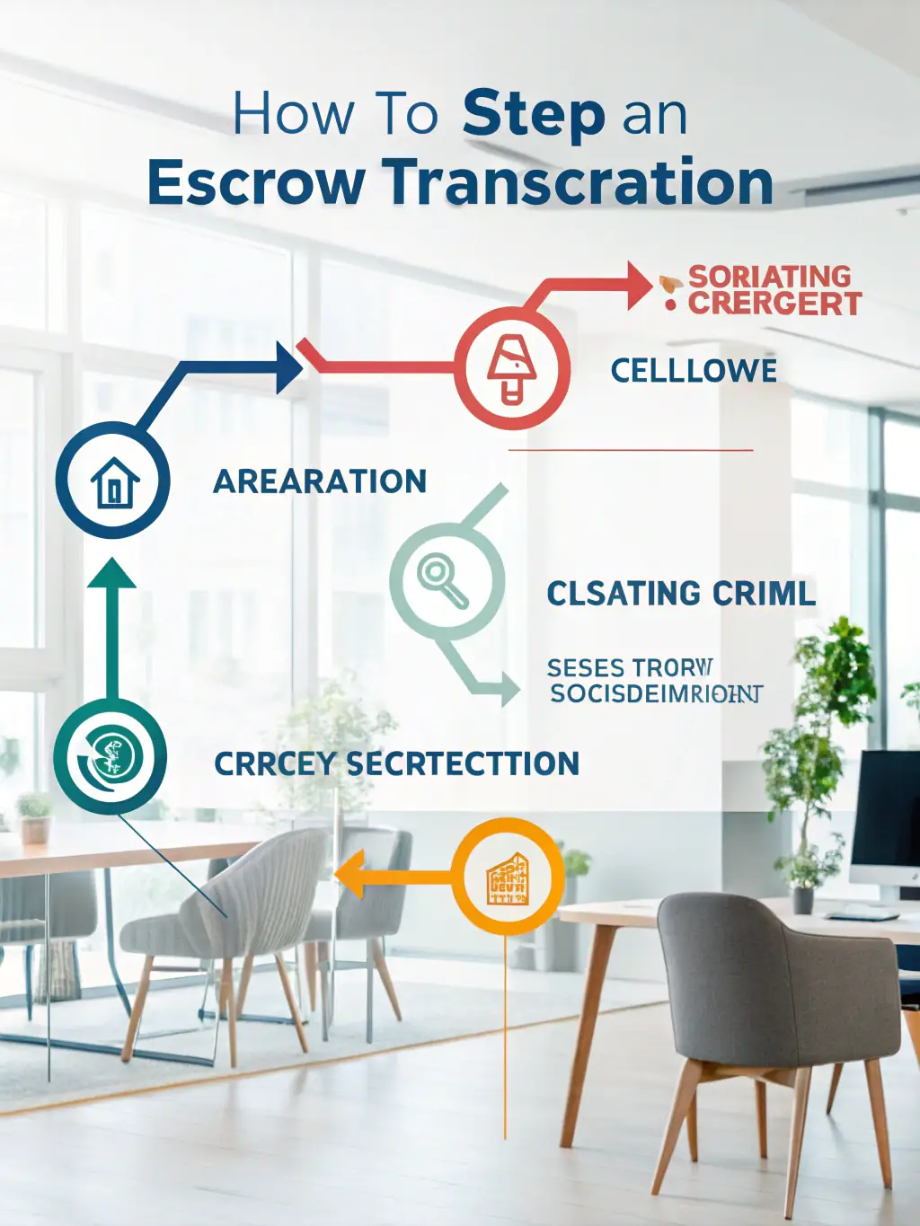 A digital illustration showing a simplified process flow from listing to closing, emphasizing the ease of using RealtyLinkz.